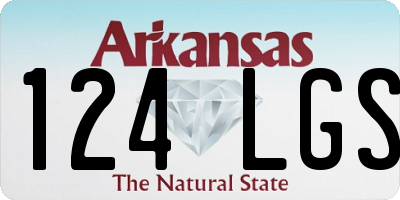 AR license plate 124LGS