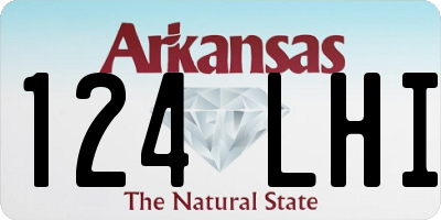 AR license plate 124LHI