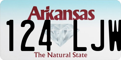 AR license plate 124LJW