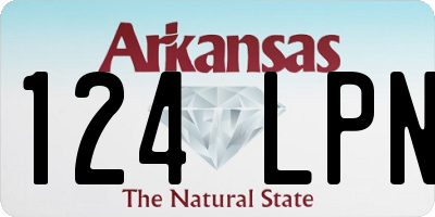 AR license plate 124LPN