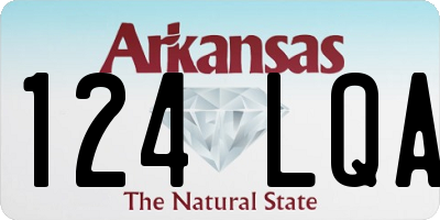 AR license plate 124LQA