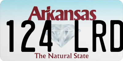 AR license plate 124LRD