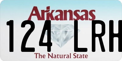 AR license plate 124LRH