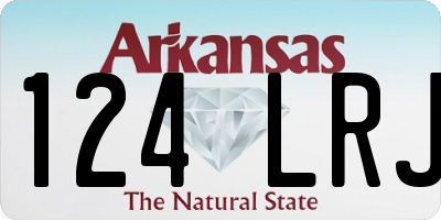 AR license plate 124LRJ