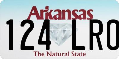 AR license plate 124LRO