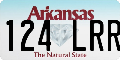 AR license plate 124LRR