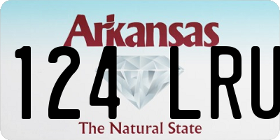 AR license plate 124LRU