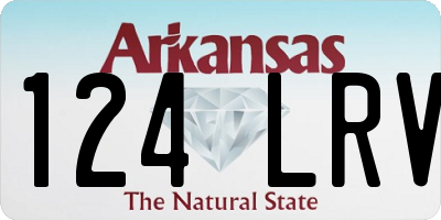 AR license plate 124LRV