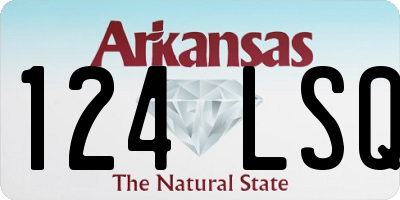 AR license plate 124LSQ