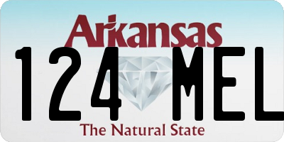 AR license plate 124MEL