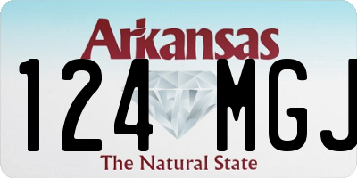 AR license plate 124MGJ