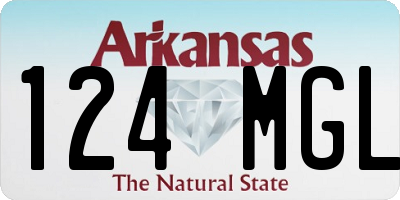 AR license plate 124MGL