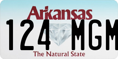 AR license plate 124MGM