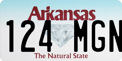 AR license plate 124MGN