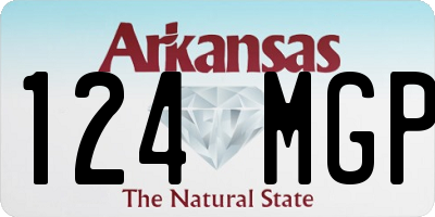 AR license plate 124MGP