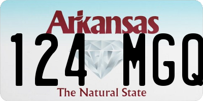 AR license plate 124MGQ