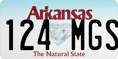 AR license plate 124MGS