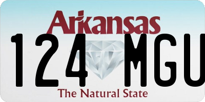 AR license plate 124MGU