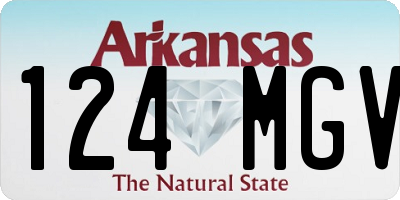 AR license plate 124MGV