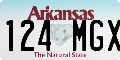 AR license plate 124MGX
