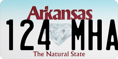 AR license plate 124MHA