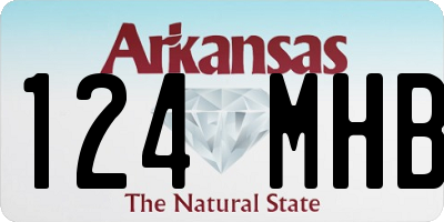AR license plate 124MHB