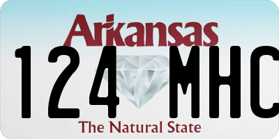 AR license plate 124MHC