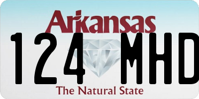 AR license plate 124MHD