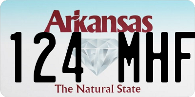 AR license plate 124MHF