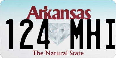 AR license plate 124MHI