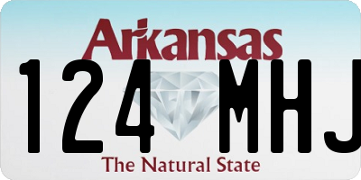 AR license plate 124MHJ