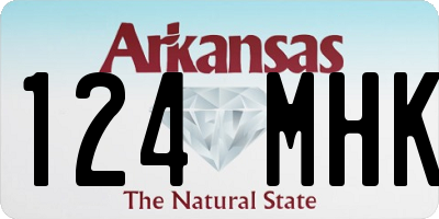 AR license plate 124MHK