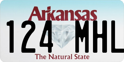 AR license plate 124MHL