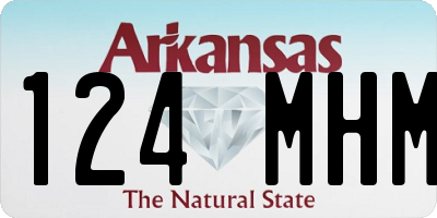 AR license plate 124MHM