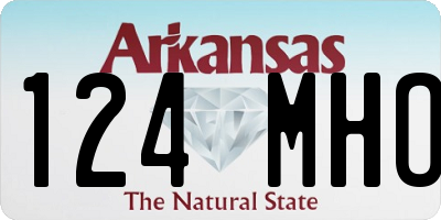 AR license plate 124MHO