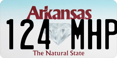 AR license plate 124MHP