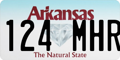 AR license plate 124MHR