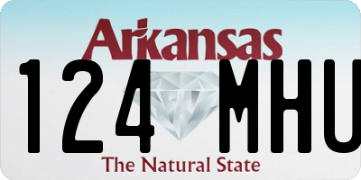 AR license plate 124MHU