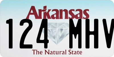 AR license plate 124MHV