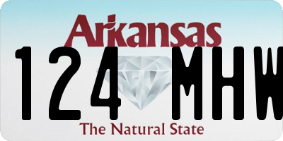 AR license plate 124MHW