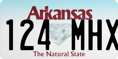 AR license plate 124MHX