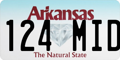 AR license plate 124MID