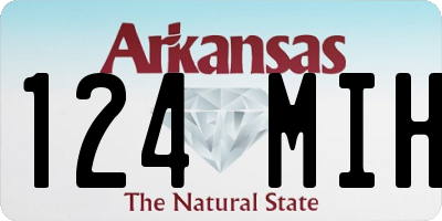 AR license plate 124MIH