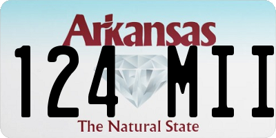AR license plate 124MII