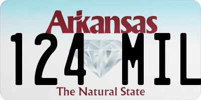 AR license plate 124MIL
