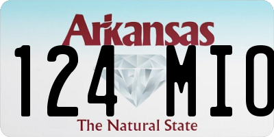 AR license plate 124MIO
