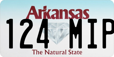 AR license plate 124MIP