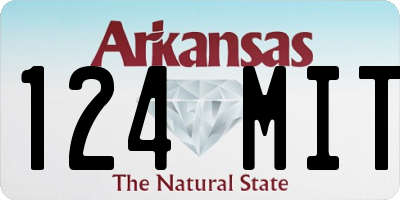 AR license plate 124MIT
