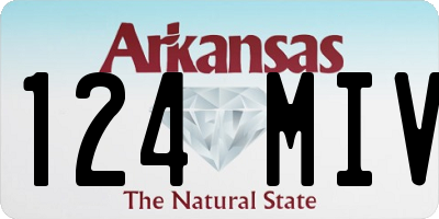 AR license plate 124MIV