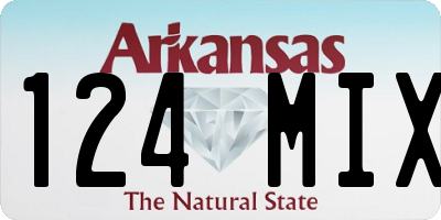 AR license plate 124MIX